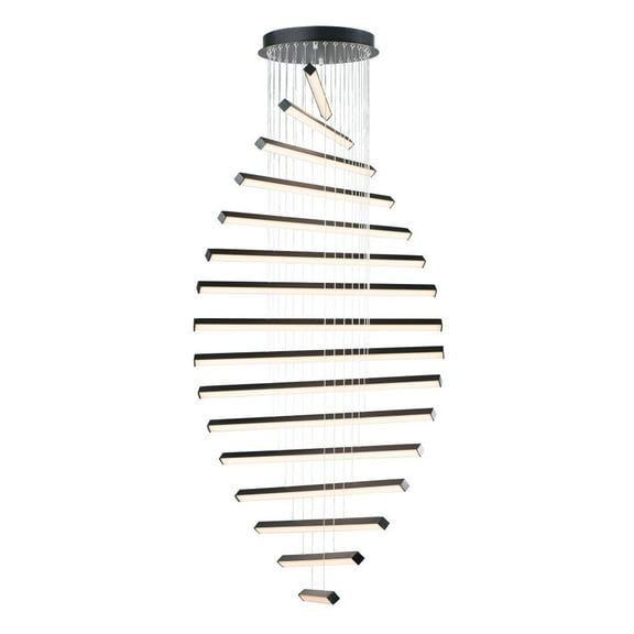 ET2 Lighting - LED Pendant - Hover-160W 16 LED Pendant-28 Inches wide by 1.5