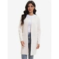 thumbnail image 4 of Cardigan Sweaters for Women Open Front Long Trench Coats Jacket Fall Winter Coatigan, 4 of 6