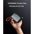 thumbnail image 3 of ShineFuture 10000mAh Power Bank 22.5V Fast Charging Battery Pack, Black, 1 Pack, 3 of 7