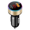 thumbnail image 1 of Cargador de coche - Carga de coche USB dual PD20W+qc3.0 Pantalla digital Carga de coche Carga rápida (Bolsa OPP) Oro de una pieza, 1 of 1