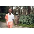 thumbnail image 3 of Montique Two Piece Coral Color Block Short Sleeve Walking Suit - 2007, 3 of 3