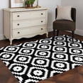 thumbnail image 3 of Area Rug for Living Room, Black White Geometric Non-Slip Indoor Large Carpet for Bedroom/Dining Room, Modern Abstract Art Washable Low-Profile Rectangle Floor Mat Runner Rugs - 2.7 x 5 Ft, 3 of 8