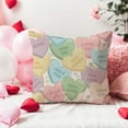 thumbnail image 6 of Valentines Pillow Covers 18X18 Inch Set of 2 Lollipops Candy Heart Love Bow Red Valentines Day Decorations Outdoor Modern Farmhouse Decorative Throw Pillow Cases for Couch Living Room Decor, 6 of 6