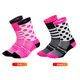 thumbnail image 5 of Calcetines deportivos de ciclismo que absorben los calcetines transpirables de puntos a rayas para hombres y mujeres, 5 of 8