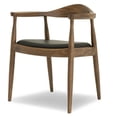 thumbnail image 1 of Hartford Mid Century Modern Pu Black Leather Dining Room&Kitchen Chair, 1 of 6