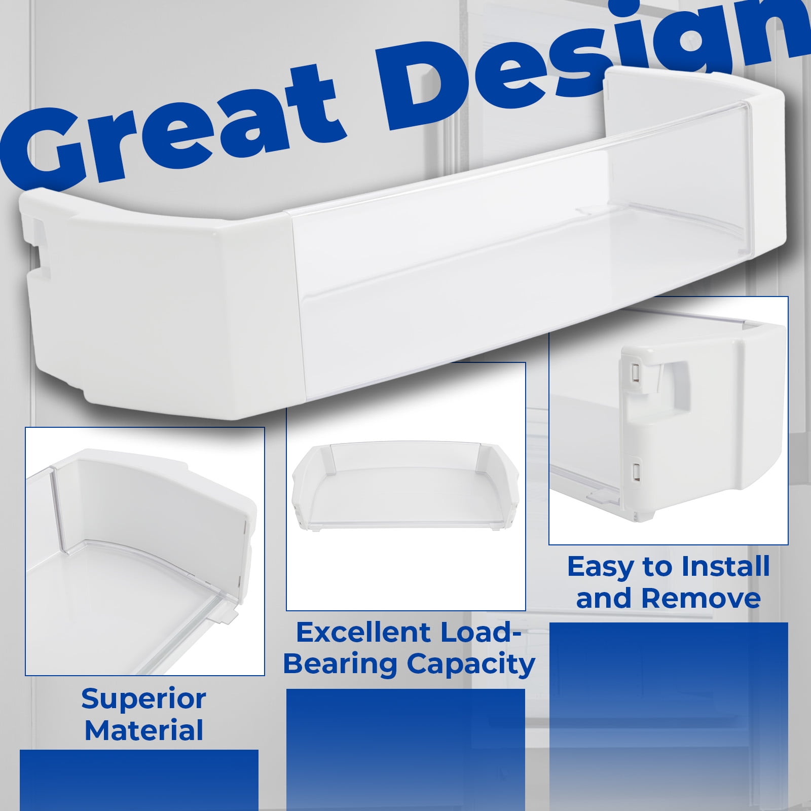 Kojem WR71X10427 Door Shelf, Door Gallon Bin, Fit with GE Refrigerator WR71X10427