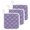 Purple, variant on Plaid Orange Pot Holders for Kitchen Heat Insulation Potholder, Kitchen Pot Holders Sets Washable Oven Hot Pads Terry Cloth Trivet for Cooking Baking Modern Abstract Geometric Checkered Lines 2 Pack