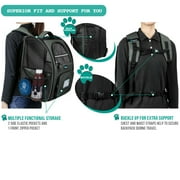 PetAmi Deluxe Pet Carrier Backpack, Grau