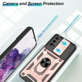 thumbnail image 2 of for Galaxy S20 Case with HD Screen Protector, Heavy Duty Shockproof Samsung S20 5G Case with 360 ° Rotation Metal Kickstand [Military Grade] Protective Case for Samsung Galaxy S20, Rose Gold, 2 of 13