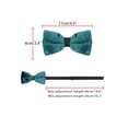 thumbnail image 3 of CORBATA DE LAZO AJUSTABLE DE VELVET INSPIRAR CHIC PARA EL DÍA DEL PADRE, TAMAÑO ÚNICO, TEAL, PARA PROM Y BODA, 3 of 4