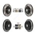 thumbnail image 1 of Transit Auto Front Ceramic Rear Semi-Metallic Pads and Coated Drilled Slotted Disc Brake Rotors Kit for Car 2017 Subaru BRZ Limited Premium Without Brembo Brakes KDA-103055, 1 of 11