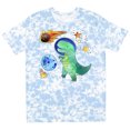 thumbnail image 3 of Inktastic Tyrannosaurus Rex Vs. Meteor Fun Space Dinosaur T-Shirt, 3 of 5