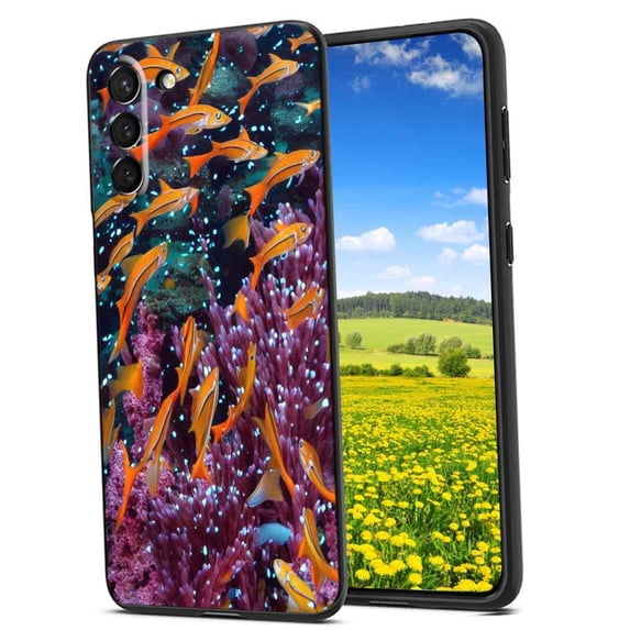 Fishes-233 Phone Case, Degined for Samsung Galaxy S21 Case Men Women, Flexible Silicone Shockproof Case for Samsung Galaxy S21