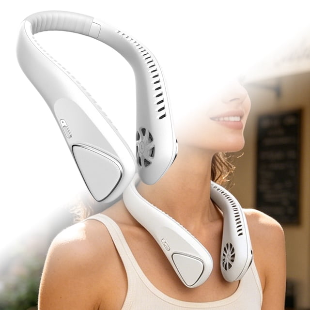 Tong Portable Hands USB Fan With Neck Hanging Design Compact Lightweight Fan For Rechargeable USB Powered Personal Device