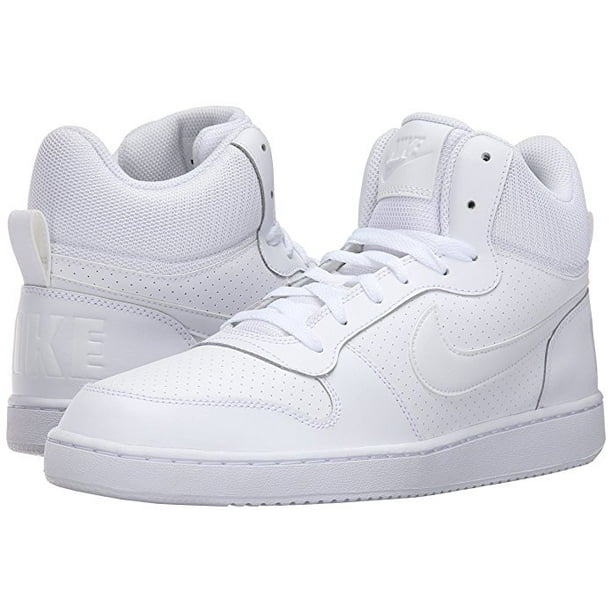 Nike Court Borough Mid Men S Basketball Shoes White Walmart Com Walmart Com