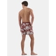 thumbnail image 4 of No Boundaries Men's & Big Men's Elastic Waist Swim Trunks, 6" Inseam, Size S-5XL, 4 of 5