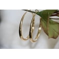 thumbnail image 6 of 18k Yellow Gold Plated Bold Round Hoop Earrings| Classic Jewelry for Women, 6 of 6