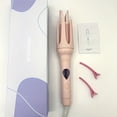 thumbnail image 6 of Ceramic-coated 32mm large wave curling iron, 7 temperature settings, 10-second rapid heating, precise temperature control, one-button automatic start, anti-scalding, 110V/220V dual voltage, US standa, 6 of 9