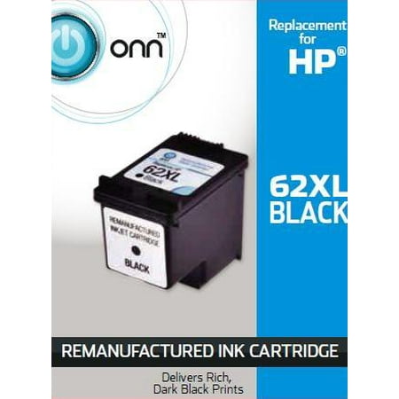 Onn Remanufactured HP 62XL Black Ink Cartridge (C2P05AN)