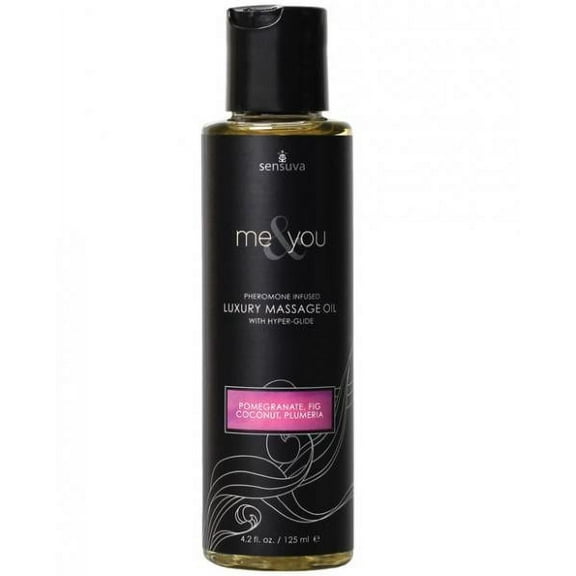 Sensuva - Me & You Luxury Massage Oil Pomegranate, Fig, Coconut & Plumeria - 4.2 fl. oz.