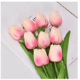 thumbnail image 1 of Mini PU Plástico Tulipán Flor Artificial Flor Artificial Flor de Seda Boda Decoración del Hogar Flor (10 piezas Rosa Claro), 1 of 4