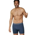 thumbnail image 4 of Atlas For Men - Pantalones Cortos Cuadrados de Elástico para Hombre - Pack de 2 (Azul, Azul Marino), 4 of 4
