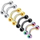 thumbnail image 2 of Pendientes de mujer con forma de tachuelas yuxing Pendientes con Cristales de colores 8 mm de largo, 2 of 2