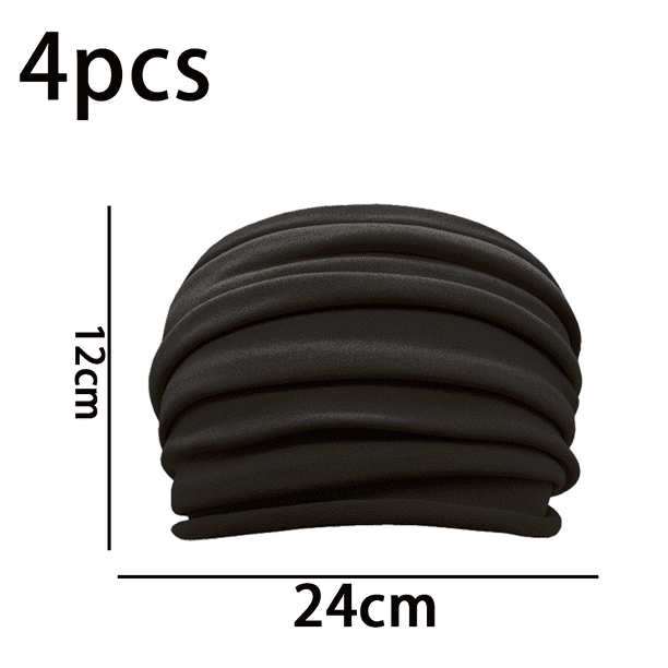 Diademas Deportivas Mujer - Pack 4 Colores, Elásticas, Antideslizantes, Para Yoga Y Running