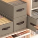 thumbnail image 5 of Caja organizadora de ropa para pantalones vaqueros, estilo cajón, con separador de tela plegable para camisas, suéteres y ropa informal. Solución de organización para armarios de dormitorios y, 5 of 6
