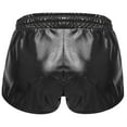 thumbnail image 2 of Zaldita Kids Girls Metallic Dance Shorts Gymnastics Shorts Sparkle Tumbling Bottoms Drawstring Athletic Shorts Dancewear Black 130, 2 of 5