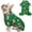 02# Christma (Green), variant on KYEESE Valentine's Day Dog Pajamas, Soft Heart Print PJs for Small and Medium Dogs, 2XL