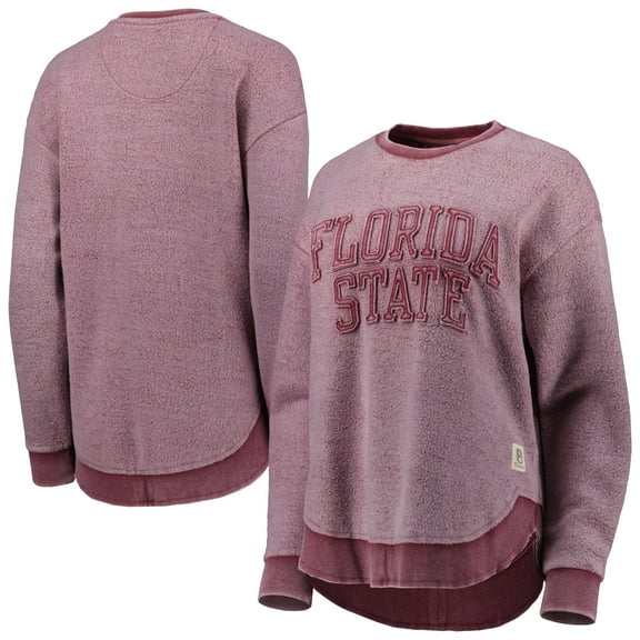Women's Pressbox Garnet Florida State Seminoles Ponchoville Pullover Sweatshirt