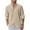 Khaki, variant on COOFANDY Mens Band Collar Dress Shirt Oxford Casual Shirt Untucked Button Down Shirt