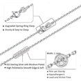 thumbnail image 3 of Sterling Silver Chain Necklace Women Girls Chain 1.1mm Chain Necklace Upgraded Spring Ring Clasp - Thin and Sturdy, 3 of 5