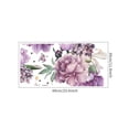 thumbnail image 3 of Billuyoard Adhesivo de pared de flores estilo elegante pintura calcomanía hogar Oficina arte papel tapiz cartel extraíble para sala de estar TV telón de Decoración del hogar tipo 4 Billuyoard HA077073-04, 3 of 6