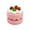A001- A, variant on Clicker Squeeze Toys 3D Printed Dessert Shaped Pink Handheld Pocket Sized Relaxation Item