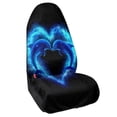 thumbnail image 2 of XYZCANDO Heart-Shaped Dolphin Pattern Towel Car Seat Cover Machine Washable, for Truck Seat Van Bucket Seat Suitable for Trucks Cars, 2 of 5