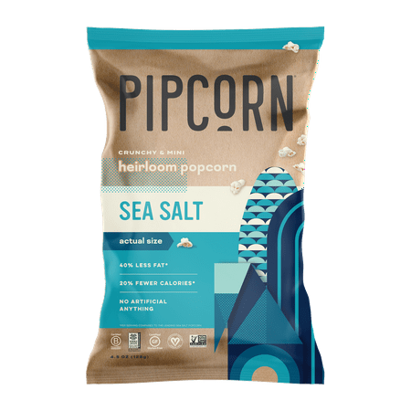 Pipcorn Heirloom Sea Salt Popcorn, 4.5 Oz.