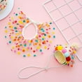 thumbnail image 4 of Pet Birthday Hat Scarf Set Puppy Princess Cute Lace Cat Dog Colourful Polka Dot Bandana Hat Cat Happy Birthday Decoration Pet Party, High Quality Cloth Material, 4 of 4