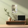 thumbnail image 3 of ZHONGYUTONG White Daisy Canvas Wall Art Flowers Pictures Wall Decor Daisy Floral in Vase Painting for Living Room Decor Framed (16.00" x 24.00"), 3 of 5
