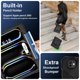 thumbnail image 5 of Funda Resistente a Golpes para iPad Pro 11 2025 / 2024, Funda Protectora de Silicona Anti-caída + Capa de PC con Soporte de Asa Cuadrada Giratoria de 360° y Correa para el Hombro, Negro, 5 of 8