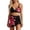 Black, variant on Cute Tankinis Swimsuit Y2k Floral Set for Women Vintage Whimsy Beach Swimsuit 2 Pieces Swimwears Sets (Black XL)