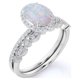 thumbnail image 4 of Anillo de bodas JeenMata 1,75 Uds ópalo de fuego Talla Ovalada vintage moissanita oro blanco 18 K plata, 4 of 6