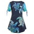 thumbnail image 3 of Camiseta Talla Extra Manga Campana Estampado Reno Rosegal  Camisetas tallas grandes, 3 of 5
