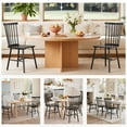 thumbnail image 6 of Homall Wood Windsor Dining Chair Set of 4,Farmhouse Spindle Back Chair for Kitchen & Dining Room, Black, 6 of 7