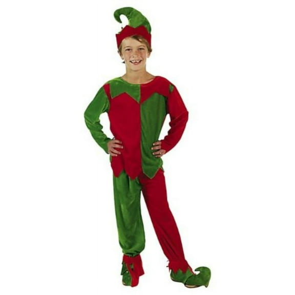 Velour Elf Child's Costume Set Size 10-14