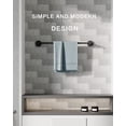 thumbnail image 2 of 18-inch Wall Mounted Towel Bar for Kitchen and Bathroom, Matte Black, by Fixsen, 2 of 7