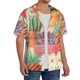 thumbnail image 2 of Balery Succulent And Cactus Camisa Casual de Manga Corta con Botones para Hombre, Texturizada, Estilo Cubano, para Playa, Verano-Medium, 2 of 5