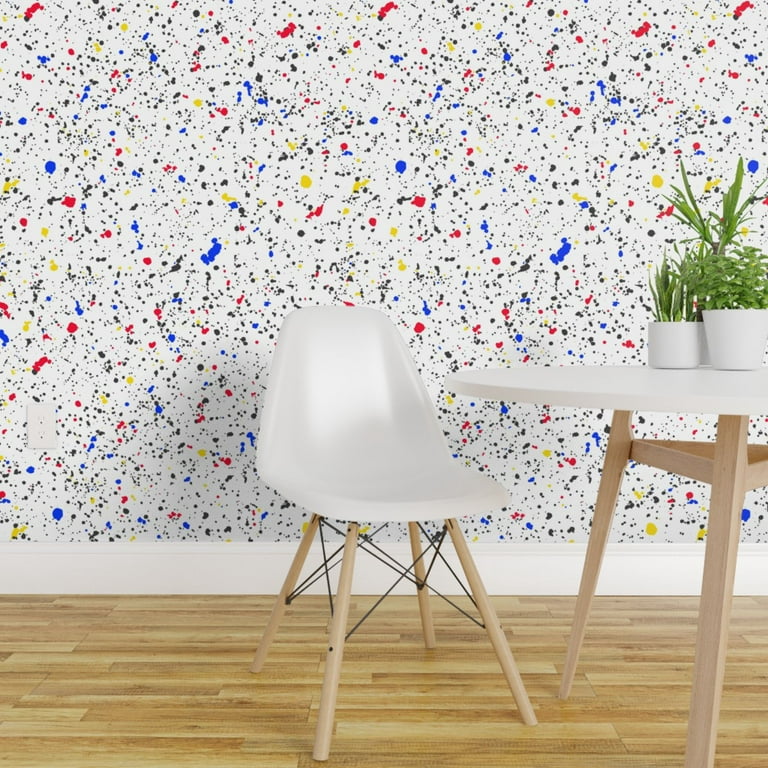 Paint Splatter Peel And Stick Removable Wallpaper
