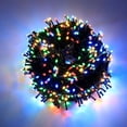 thumbnail image 1 of Cadena de luces LED solares para fiestas, cadena de luces navideñas, cadena de luces decorativas para patio, iluminación exterior, cadena de luces impermeable, 1 of 1